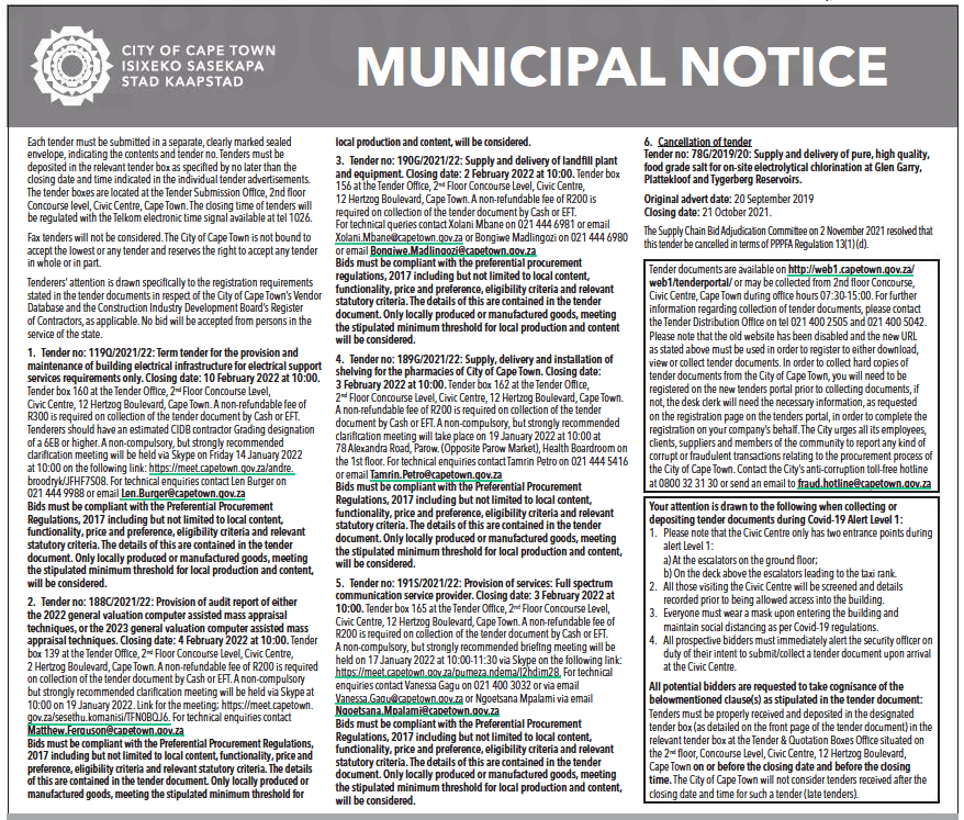 Supply, Delivery and Installation of Shelving for the Pharmacies of