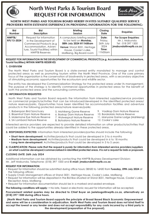 Request for Information in the Development of Commercial Products (e.g. Adventure